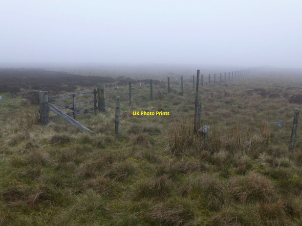 Photo 6"x4" Fence, stile and gate Foulplay Knowe c2014