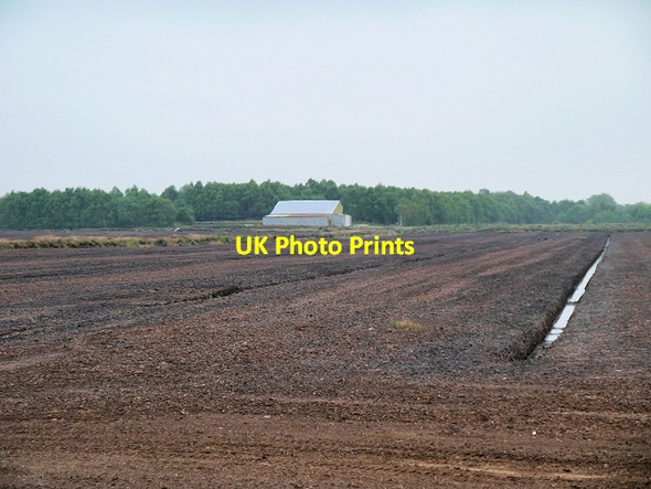Photo 6"x4" Peat Field on Chat Moss Irlam c2014