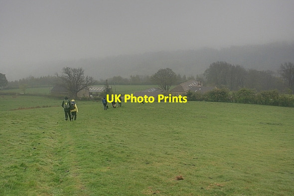 Photo 6"x4" Descending to High Leases Farm Hudswell\/NZ1400 c2014