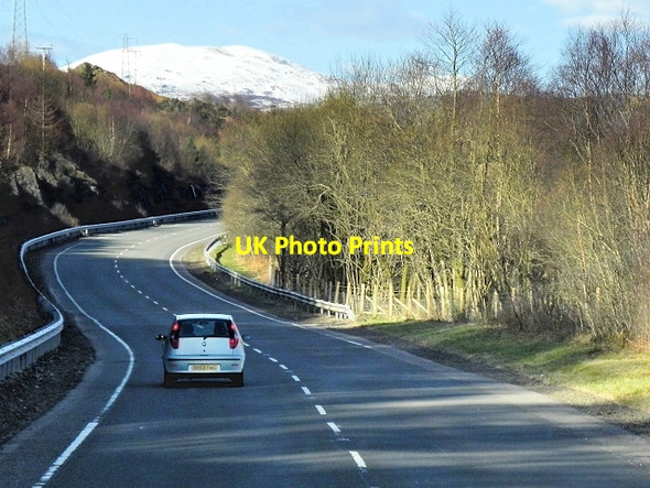 Photo 6"x4" A82 Northbound, Glen Falloch Buck Craig c2014