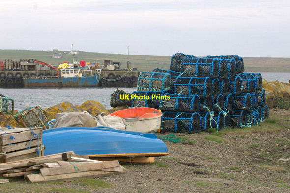 Photo 6"x4" Creels, Baltasound pier Baltasound c2014