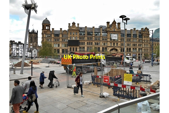 Photo 6"x4" Manchester Exchange Square Manchester c2014