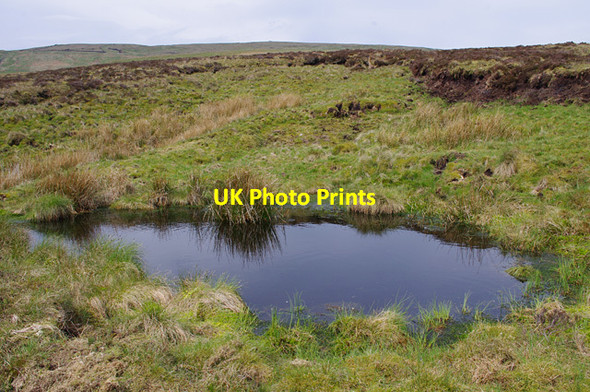 Photo 6"x4" Small tarn above Thoragill Beck House Water Houses\/SD8867 c2014