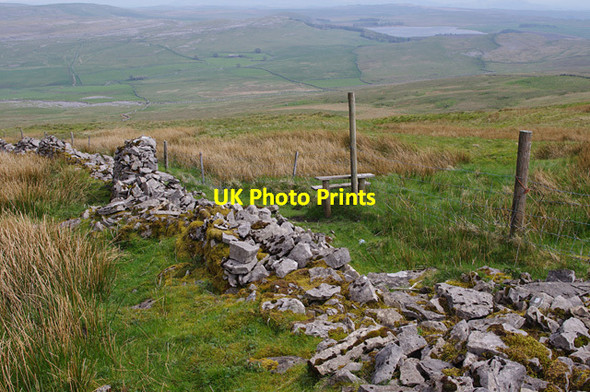 Photo 6"x4" Ruined wall, Far Fell Water Houses\/SD8867 c2014