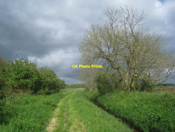 Photo 6"x4" Footpath and Baulker Drain Seaton Ross c2014