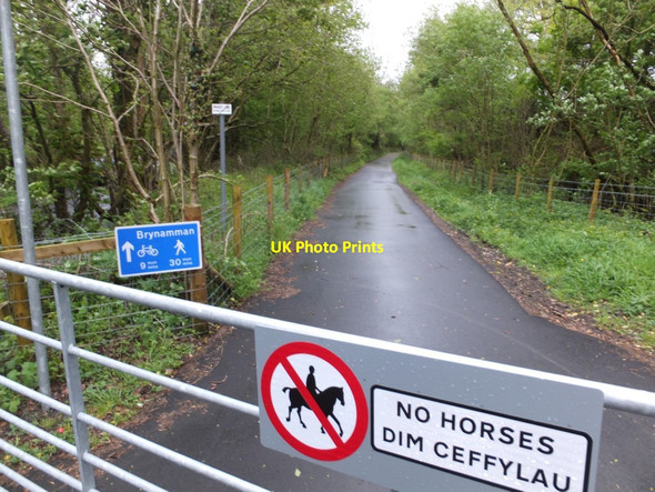 Photo 6"x4" Cycle route to Brynaman Garnant c2014
