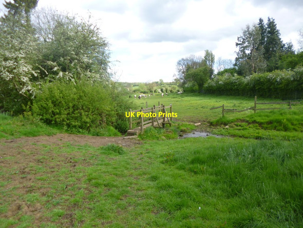 Photo 6"x4" Desborough, footbridge Desborough c2014