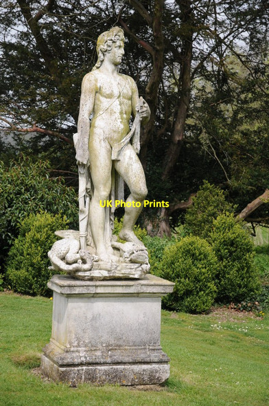 Photo 6"x4" Statue at Mottisfont Abbey Lower Brook c2014