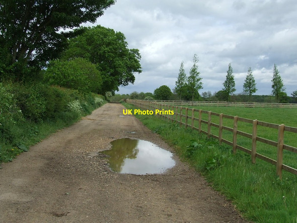 Photo 6"x4" Footpath And Track Wickham Market c2014