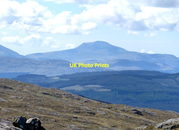 Photo 6"x4" Ben More from Beinn Chlaonleud in Morvern, some 25km away Ben More\/NM5233 c2014