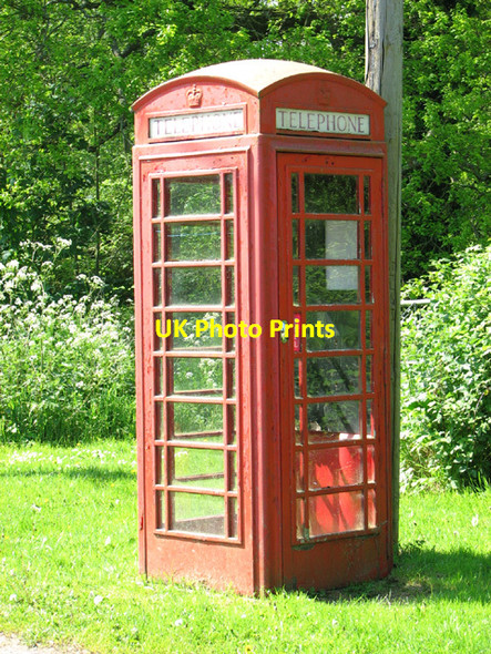 Photo 6"x4" K6 telephone box by Mautby Lane\/Hall Road junction Mautby c2014