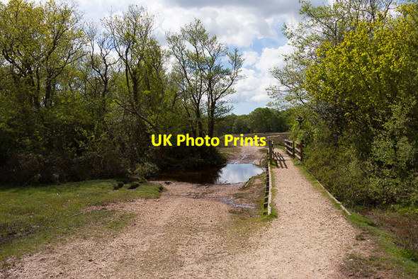 Photo 6"x4" Footbridge over Shepton Water Furzey Lodge c2014