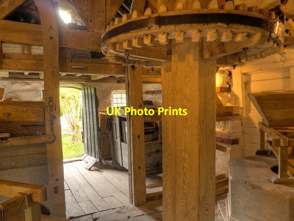 Photo 6"x4" Stretton Mill (interior) Lower Carden c2014
