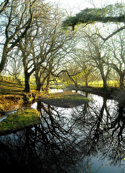 Photo 6"x4" Polnoon Water at Polnoon Bridge Eaglesham c2008