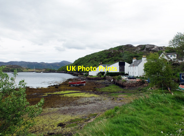 Photo 6"x4" Badachro Shoreline Shieldaig c2014