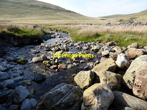 Photo 6"x4" Boulders in Nant y Llyn Banc Llechwedd-mawr c2014