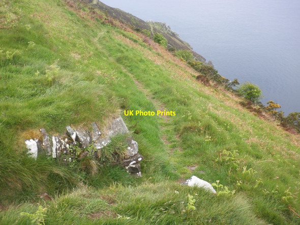Photo 6"x4" Looking down on Highveer Point Martinhoe c2014