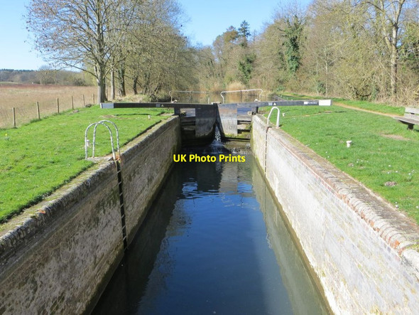 Photo 6"x4" Higgs Lock Chamber Skinners Green c2014