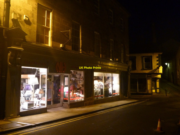 Photo 6"x4" Berwick Upon Tweed Townscape : Illuminated Shop On Bridge End, Berwick Berwick-upon-Tweed c2014