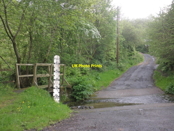 Photo 6"x4" Ford and footbridge, on lane to Kemacott Killington\/SS6646 c2014