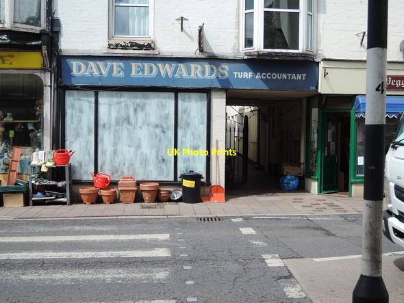 Photo 6"x4" Cullompton: Dave Edwards, Turf Accountant Cullompton c2014