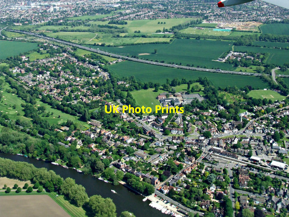 Photo 6"x4" Datchet from the air Windsor\/SU9676 c2014