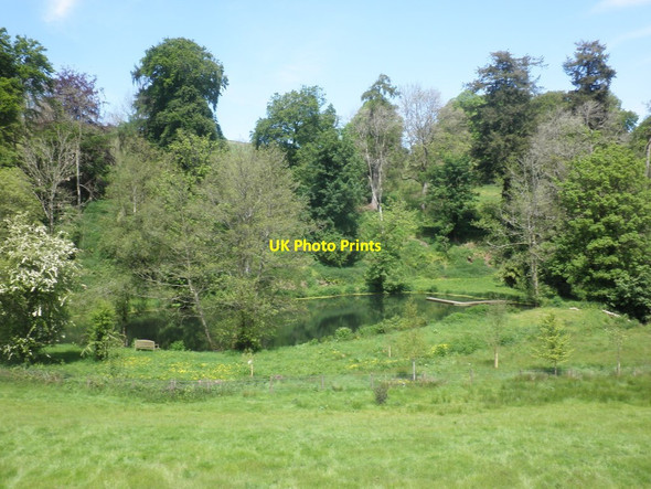 Photo 6"x4" Ornamental lake, Chargot Estate Gupworthy c2014