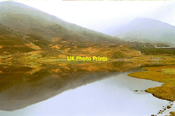 Photo 6"x4" Loch a' Bhana, Mullardoch dam Loch a' Bh\u00e0na c2001