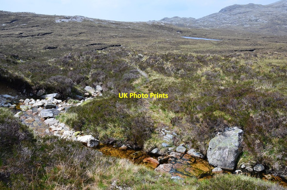 Photo 6"x4" Path crossing the Allt Tarsuinn Inchnadamph c2014