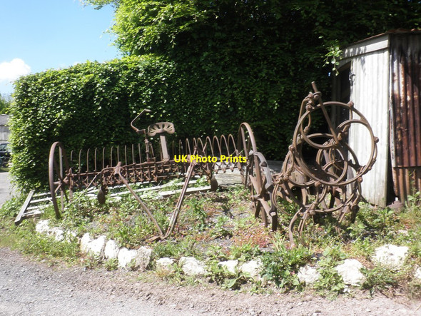 Photo 6"x4" Vintage farm machinery, Cophole Farm Withiel Florey c2014