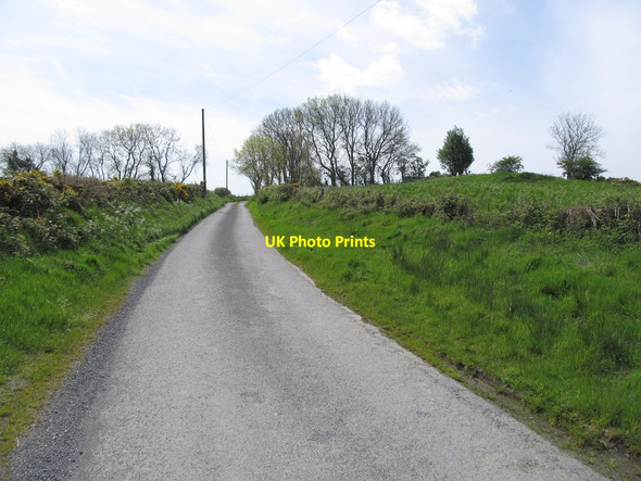 Photo 6"x4" Levin Road approaching the top of the ascent from the crossroads Belleek\/H9827 c2014