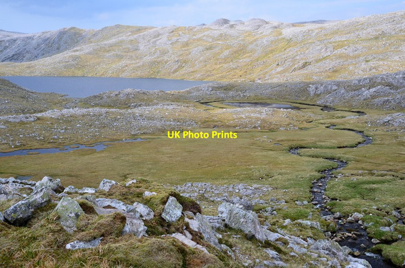Photo 6"x4" Burn flowing in to Loch nan Cuaran Loch nan Caorach\/NC2923 c2014