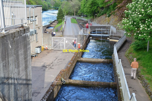 Photo 6"x4" Fish ladder, Pitlochry dam Pitlochry c2014