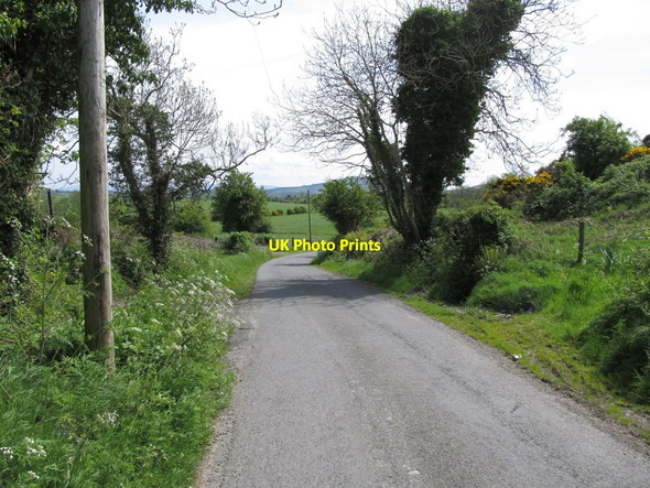 Photo 6"x4" Approaching a bend in the Carrickgallogly Road Belleek\/H9827 c2014
