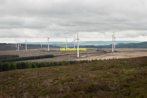 Photo 6"x4" Mid Hill wind farm Kerloch c2014