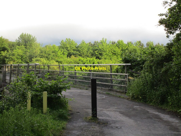 Photo 6"x4" Footbridge over the M18 Littleworth\/SK6298 c2014