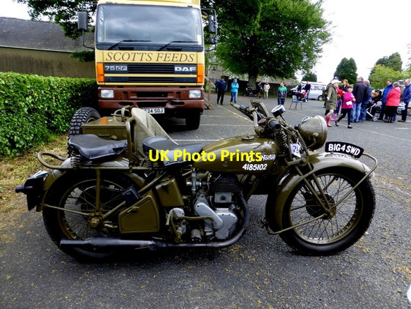 Photo 6"x4" Motorbike, Clogherny Glebe (side view) Beragh c2014
