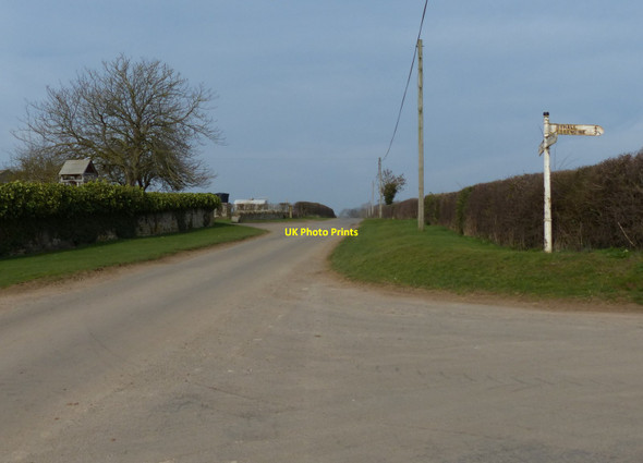 Photo 6"x4" Junction along Pickworth Road at The Grange Pickworth\/SK9913 c2014