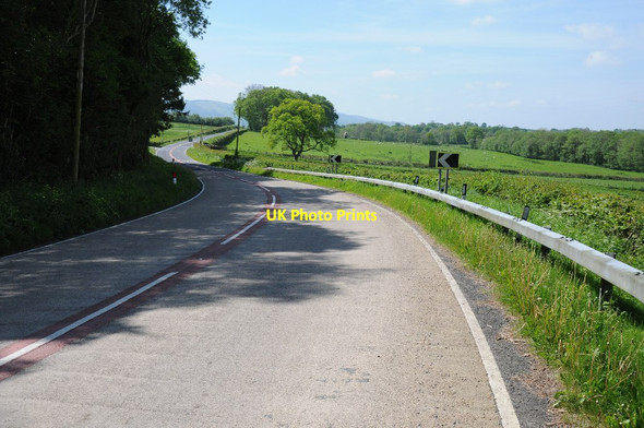 Photo 6"x4" The A4069 passing Glasallt-fawr Wood Llanwrda c2014