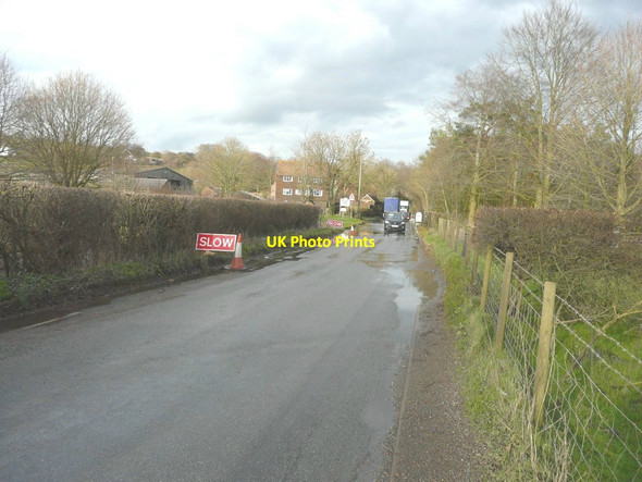 Photo 6"x4" Looking north-northeast along Canterbury Road Ottinge c2014