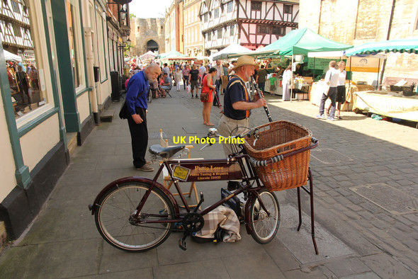 Photo 6"x4" Street entertainment Lincoln c2014