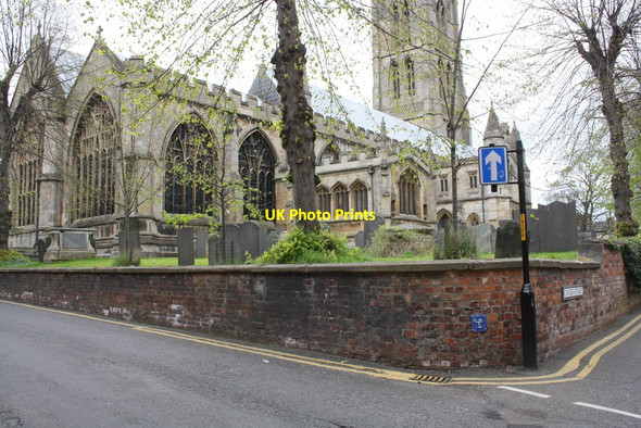 Photo 6"x4" Junction of Castlegate and Church Street Grantham c2014