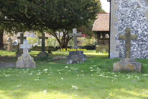 Photo 6"x4" Crosses at St Mary Upton\/SU5186 c2014