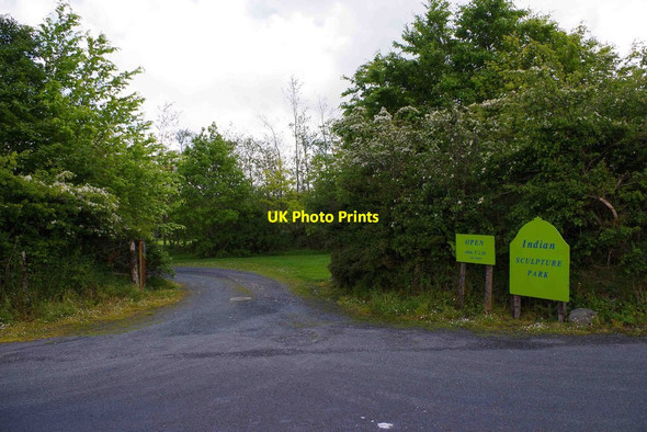 Photo 6"x4" Entrance to Indian Sculpture Park, Victoria's Way, near Roundwood, Co. Wicklow Roundwood c2014