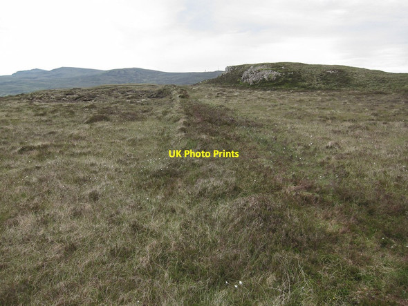 Photo 6"x4" Line of former wall Borrodale c2014
