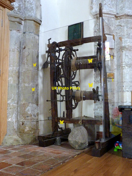 Photo 6"x4" Old clock mechanism, St Mary's Church, East Leake East Leake c2014
