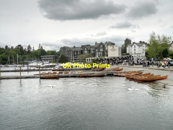 Photo 6"x4" Rowing Boats at Bowness Bay Bowness-On-Windermere c2014
