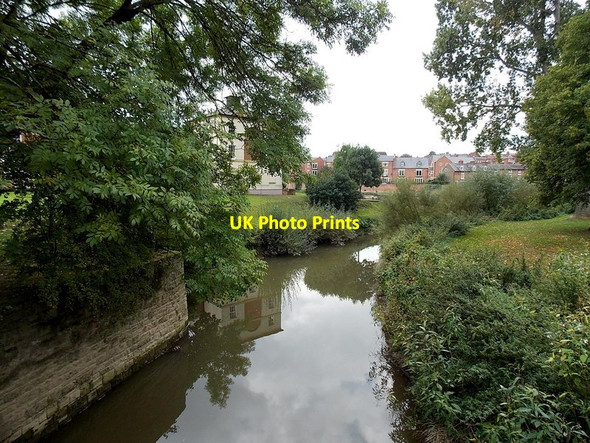 Photo 6"x4" Towards the Severn along Rea Brook, Shrewsbury Shrewsbury c2013