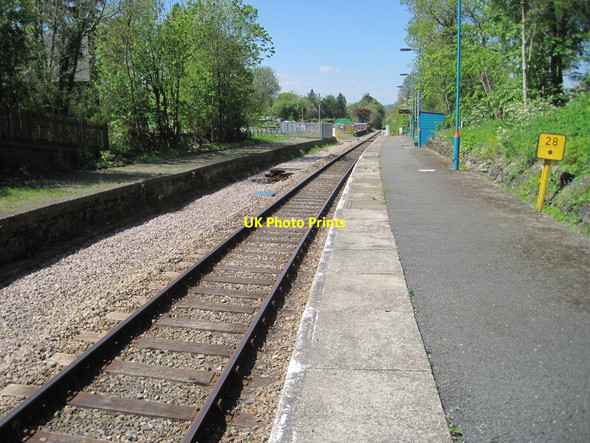 Photo 6"x4" Pen-y-bont railway station, Powys Crossgates\/Y Groes c2014