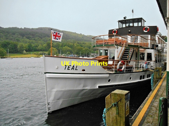 Photo 6"x4" MV Teal Moored at Lakeside Pier Lakeside\/SD3787 c2014